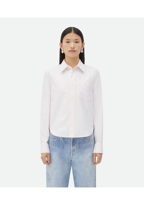 Bottega Veneta Cotton Oxford Shirt - White - Woman   Cotton