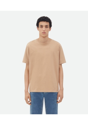 Bottega Veneta Light Cotton T-shirt - Beige - Man - XS - Cotton