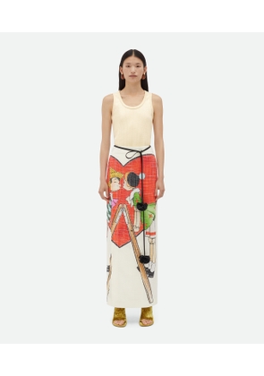 Bottega Veneta Printed Viscose Long Skirt - Multicolor - Woman   Viscose & Silk