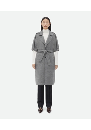 Bottega Veneta Wool And Cashmere Sleeveless Coat - Grey - Woman   Wool & Cashmere