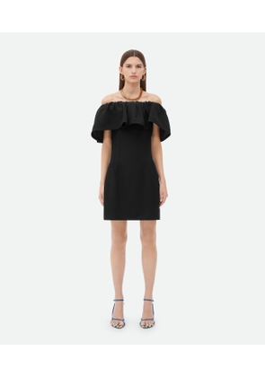 Bottega Veneta Viscose Silk Midi Dress - Black - Woman   Viscose & Silk