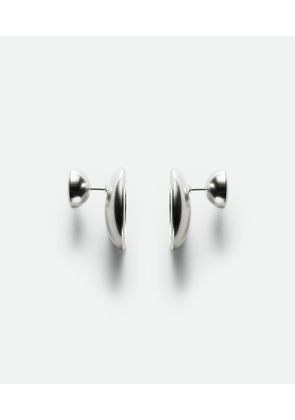 Bottega Veneta Concave Earrings - Silver - Woman -