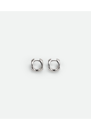 Bottega Veneta Detail Hoop Earrings - Silver - Woman -