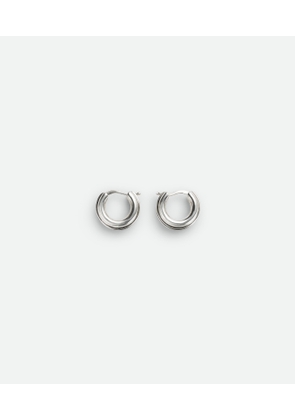 Bottega Veneta Watch Hoop Earrings - Silver - Man -