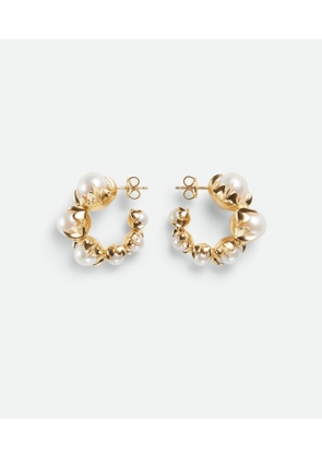 Bottega Veneta Sphere Hoop Earrings - Gold - Woman -