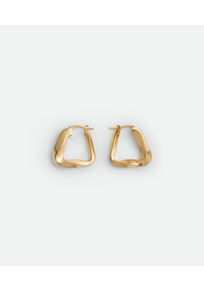 Bottega Veneta Small Twist Triangle Hoop Earrings - Gold - Woman -