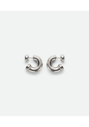 Bottega Veneta Puzzle Earrings - Silver - Woman -