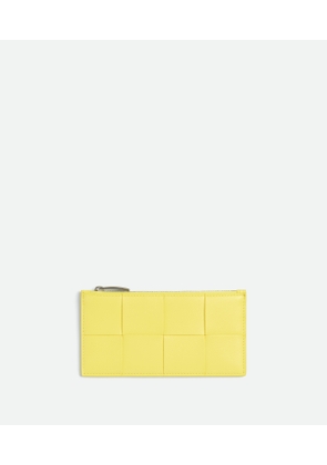 Bottega Veneta Cassette Long Zipped Card Case - Yellow - Woman -