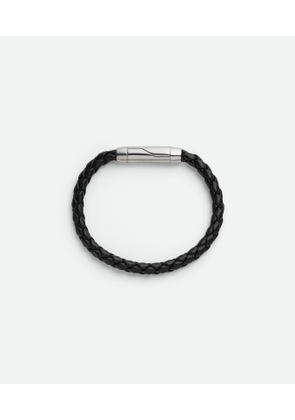 Bottega Veneta Braid Leather Bracelet - Black - Man - XS - Lambskin