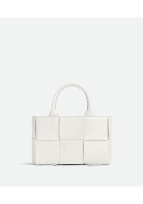 Bottega Veneta Mini Arco Tote Bag - White - Woman - Lambskin