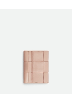 Bottega Veneta Cassette Tri-fold Zip Wallet - Pink - Woman - Lambskin