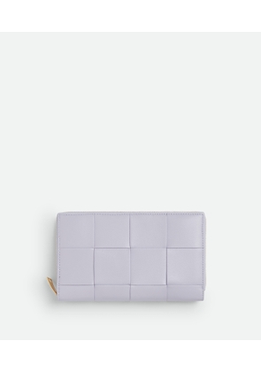 Bottega Veneta Cassette Zip Around Wallet - Purple - Woman - Lambskin