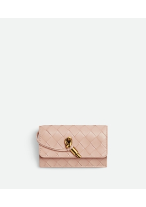 Bottega Veneta Andiamo Zipped Card Case - Pink - Woman - Lambskin
