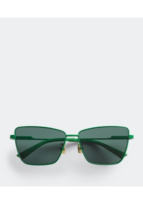 Bottega Veneta Classic Metal Square Sunglasses - Green - Unisex -