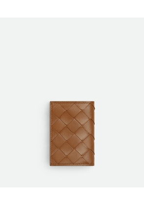 Bottega Veneta Intrecciato Tiny Tri-fold Wallet - Brown - Woman - Lambskin