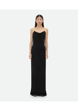 Bottega Veneta Viscose Long Dress - Black - Woman - XS - Viscose, Polyamide & Elastane