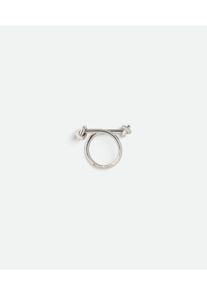 Bottega Veneta Metallic Key Ring - Grey - Man -