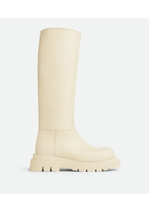 Bottega Veneta Lug Boot - White - Woman   Calf Skin