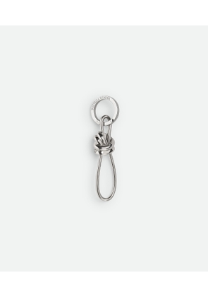 Bottega Veneta Andiamo Key Ring - Grey - Woman - Metal