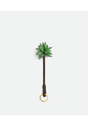 Bottega Veneta Palmtree Key Ring - Brown - Woman - Lambskin