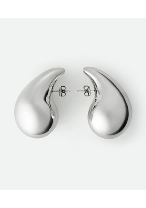 Bottega Veneta Large Drop Earrings - Silver - Woman -