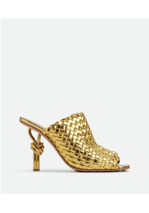 Bottega Veneta Knot Mule - Gold - Woman   Calfskin