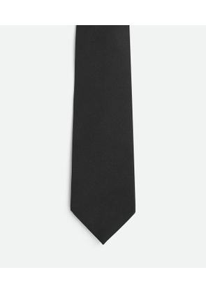 Bottega Veneta Silk Twill Tie - Black - Man - Silk