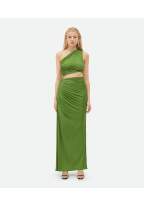Bottega Veneta Viscose Jersey Dress - Green - Woman   Viscose