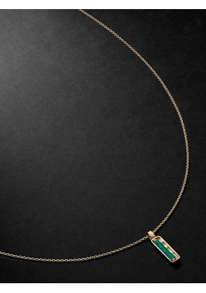 Suzanne Kalan - Gold, Malachite and Diamond Pendant Necklace - Men - Green