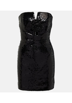 Rebecca Vallance Denise sequined strapless minidress