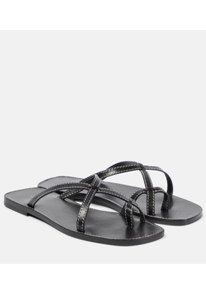 The Row Link leather sandals