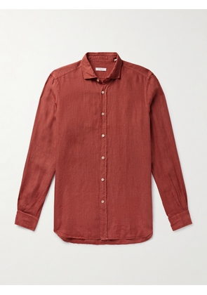 Boglioli - Linen Shirt - Men - Red - EU 38