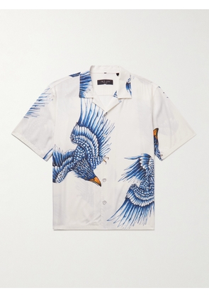 Rag & Bone - Avery Convertible-Collar Printed Voile Shirt - Men - White - XS