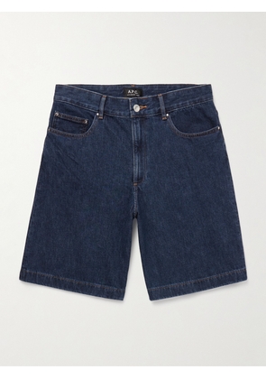 A.P.C. - Helio Straight-Leg Denim Shorts - Men - Blue - XS