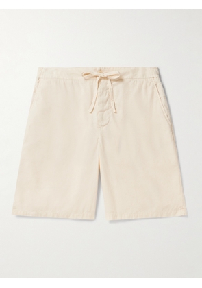 Frescobol Carioca - Sergio Stretch-Linen and Cotton-Blend Drawstring Shorts - Men - Neutrals - UK/US 30