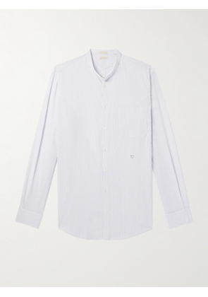 Massimo Alba - Grandad-Collar Striped Cotton Shirt - Men - White - S