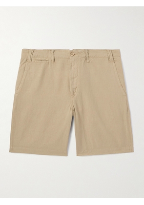 Polo Ralph Lauren - Straight-Leg Linen and Cotton-Blend Shorts - Men - Neutrals - UK/US 30