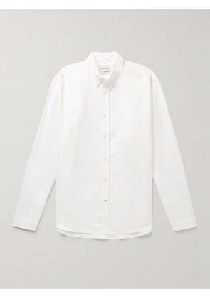Oliver Spencer - Brook Button-Down Collar Organic Cotton Shirt - Men - White - UK/US 14.5