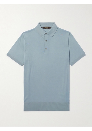 Loro Piana - Wish® Wool Polo Shirt - Men - Blue - IT 48