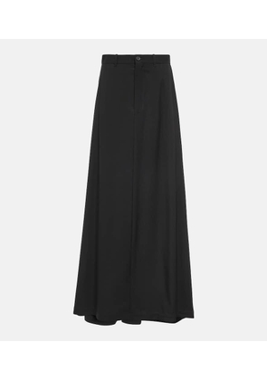 Balenciaga Hybrid wool skirt with pants