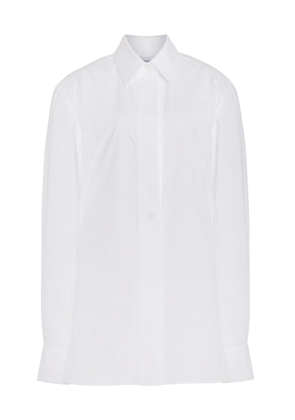 16Arlington - Teverdi Oversized Cotton Shirt - White - UK 8 - Moda Operandi