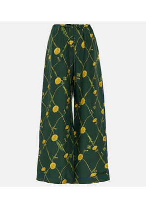 Burberry Floral silk pajama pants