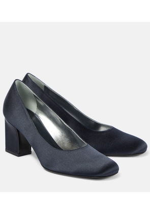 The Row Fiore satin pumps