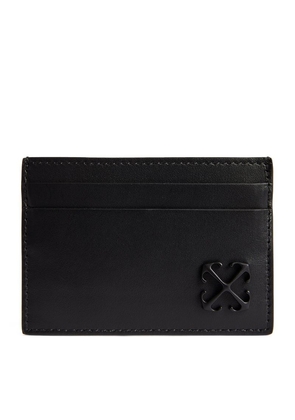 Off-White Leather Jitney Card Holder