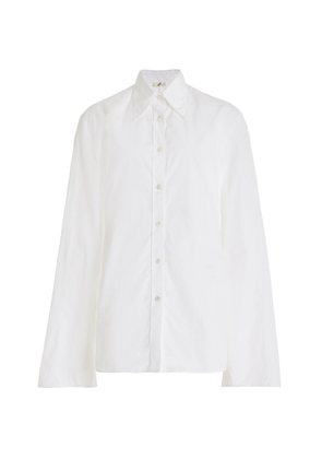 Bite Studios - Crinkled Cotton Shirt - White - UK 6 - Moda Operandi