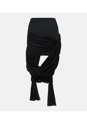 JW Anderson Knot-detail wrap skirt
