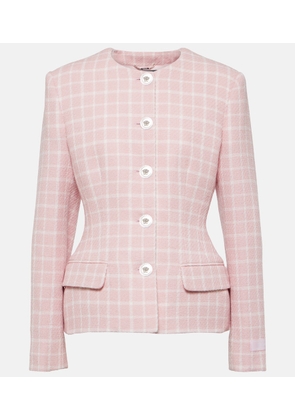 Versace Checked tweed jacket