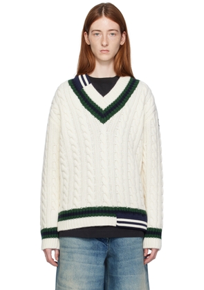 Moncler Genius Moncler x Palm Angels Off-White Sweater
