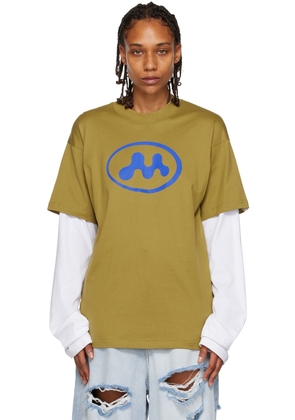 Mowalola Green Graphic Long Sleeve T-Shirt