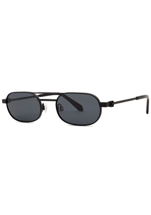 Off-white Vaiden Oval-frame Sunglasses - Black